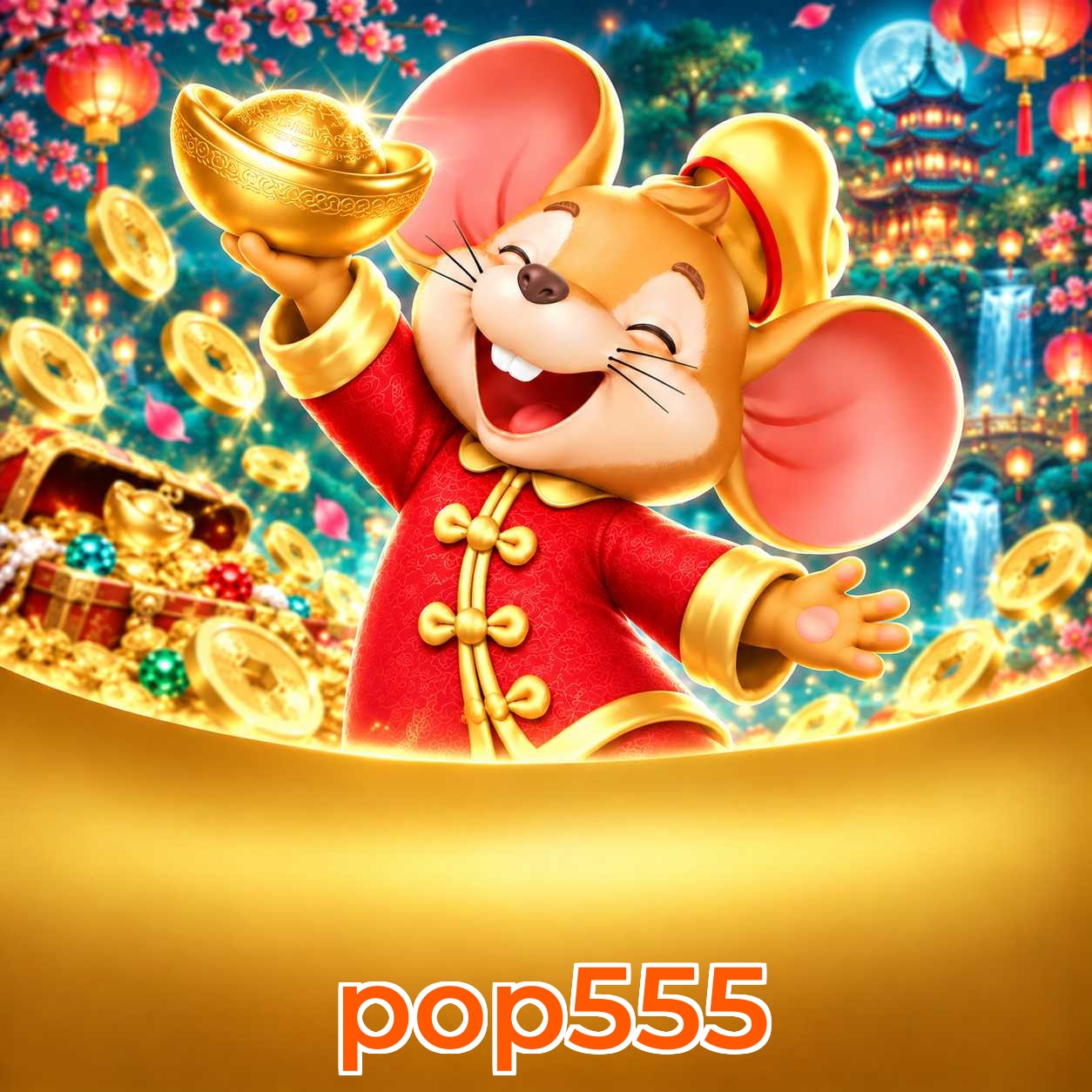 Catálogo de slots da pop555 com RTP médio de 96,52%
